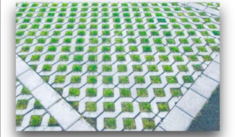 Grid Evergreen for Paving, parking, driveways. Green friendly, dry cast paving. fill with macadam, stone, grass or crushed coral