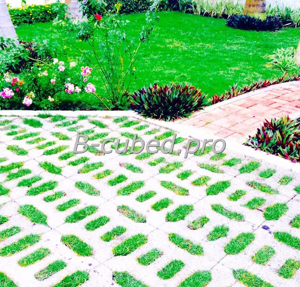 B-cubed production makes these beautiful Grid Evergreen pavers. We can customise solutions for the absolutely unique requirements should they be required. EverGreen Paving solution in dry cast concrete for paving, driveway, walkway, parking. Contact us should you wish to know more